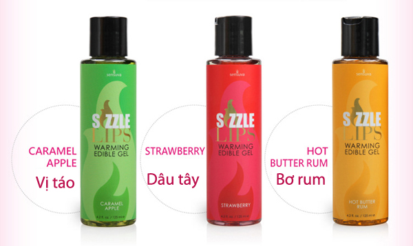  Bỏ sỉ Gel mát xa làm nóng cơ thể nếm được Sensuva Sizzle Lips nhập khẩu