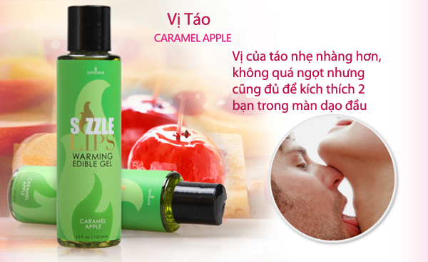  Bỏ sỉ Gel mát xa làm nóng cơ thể nếm được Sensuva Sizzle Lips nhập khẩu