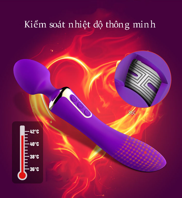  Sỉ Chày rung 2 đầu có chức năng sưởi ấm giá tốt