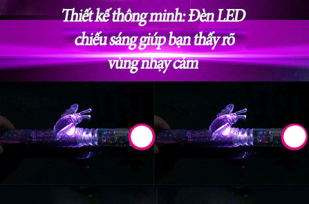  Nhập sỉ Dương vật giả đa năng ngoáy thụt đèn LED chính hãng