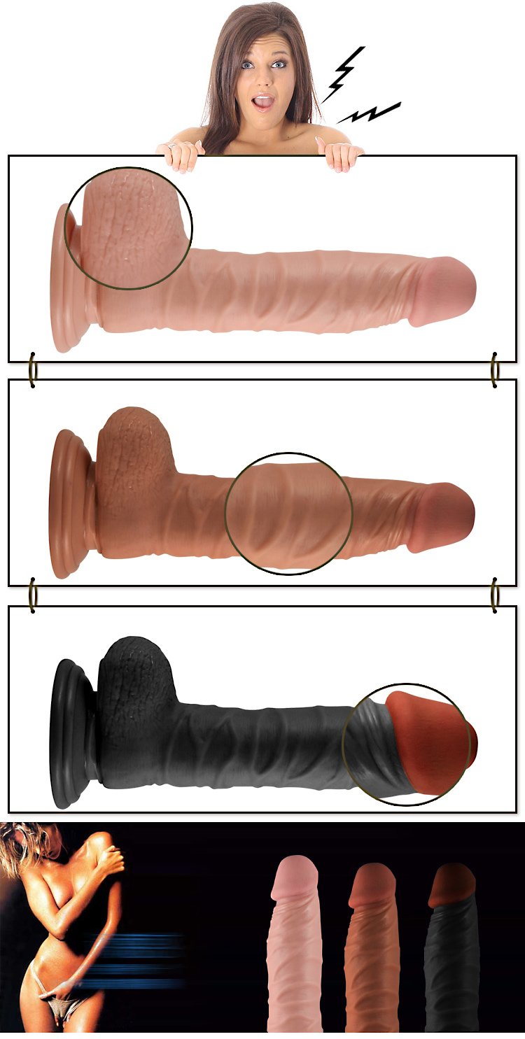  Địa chỉ bán Dương vật giả silicon Lovetoy 8.5 inch có đế hít tường không rung hàng mới về