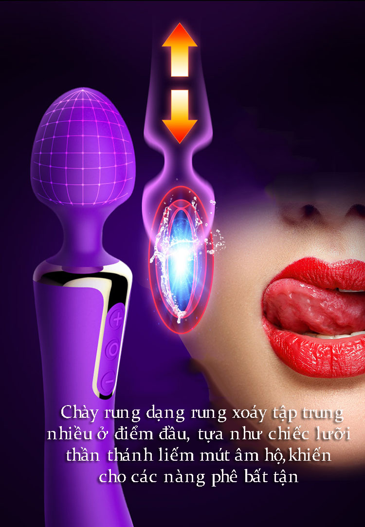  Sỉ Chày rung 2 đầu có chức năng sưởi ấm giá tốt
