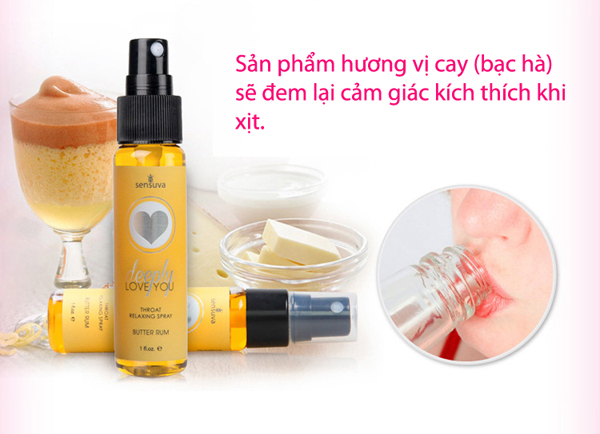  Kho sỉ Nước xịt hỗ trợ quan hệ bằng miệng Sensuva - Deeply love you nhập khẩu