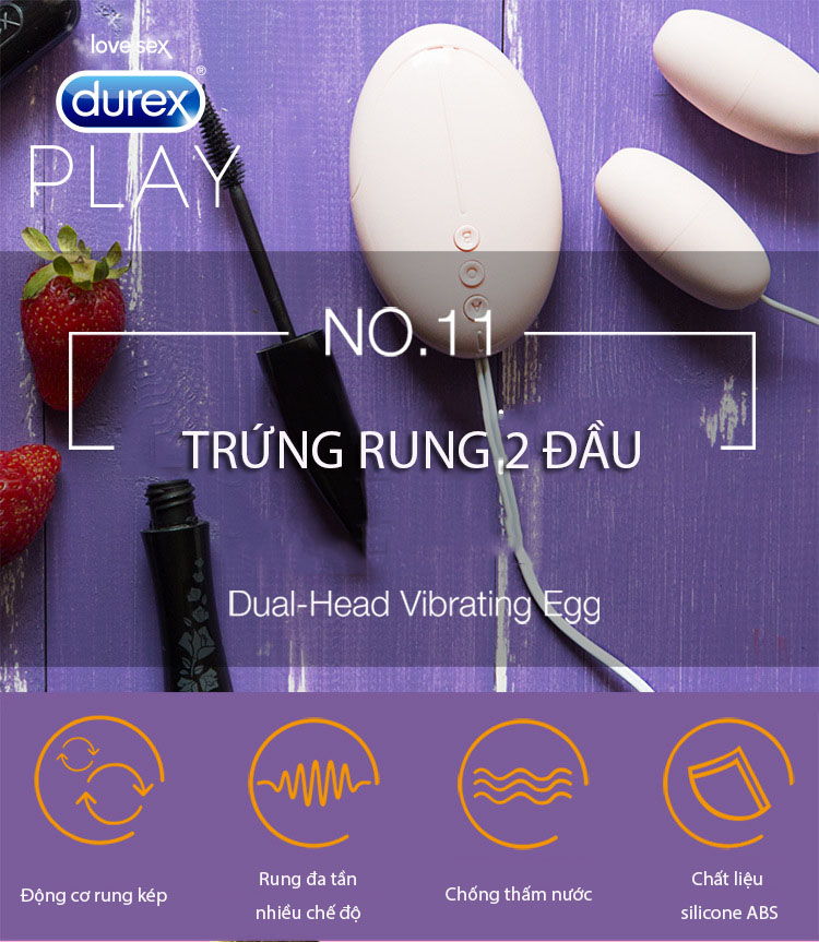 Cung cấp Dụng cụ người lớn Trứng rung DUREX cao cấp mới nhất