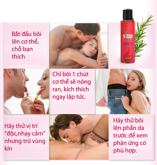  Bỏ sỉ Gel mát xa làm nóng cơ thể nếm được Sensuva Sizzle Lips nhập khẩu
