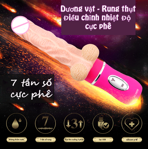  Cửa hàng bán Dương vật giả rung thụt tỏa nhiệt hàng mới về