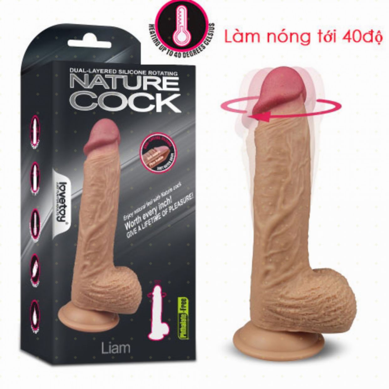  So sánh Dương vật giả hít tường rung xoay lắc 8.5inch giá rẻ 