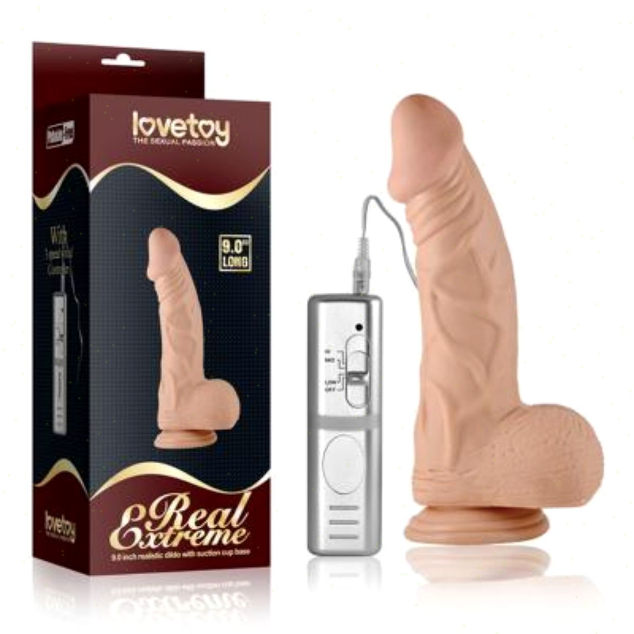  Địa chỉ bán Dương vật giả hàng khủng có đế có rung Lovetoy 9,0 inch  hàng mới về 