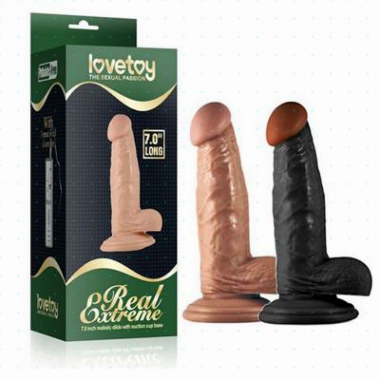 Bỏ sỉ Dương vật giả có đế hít tường Lovetoy Real Extreme 7.0 inch  hàng mới về 