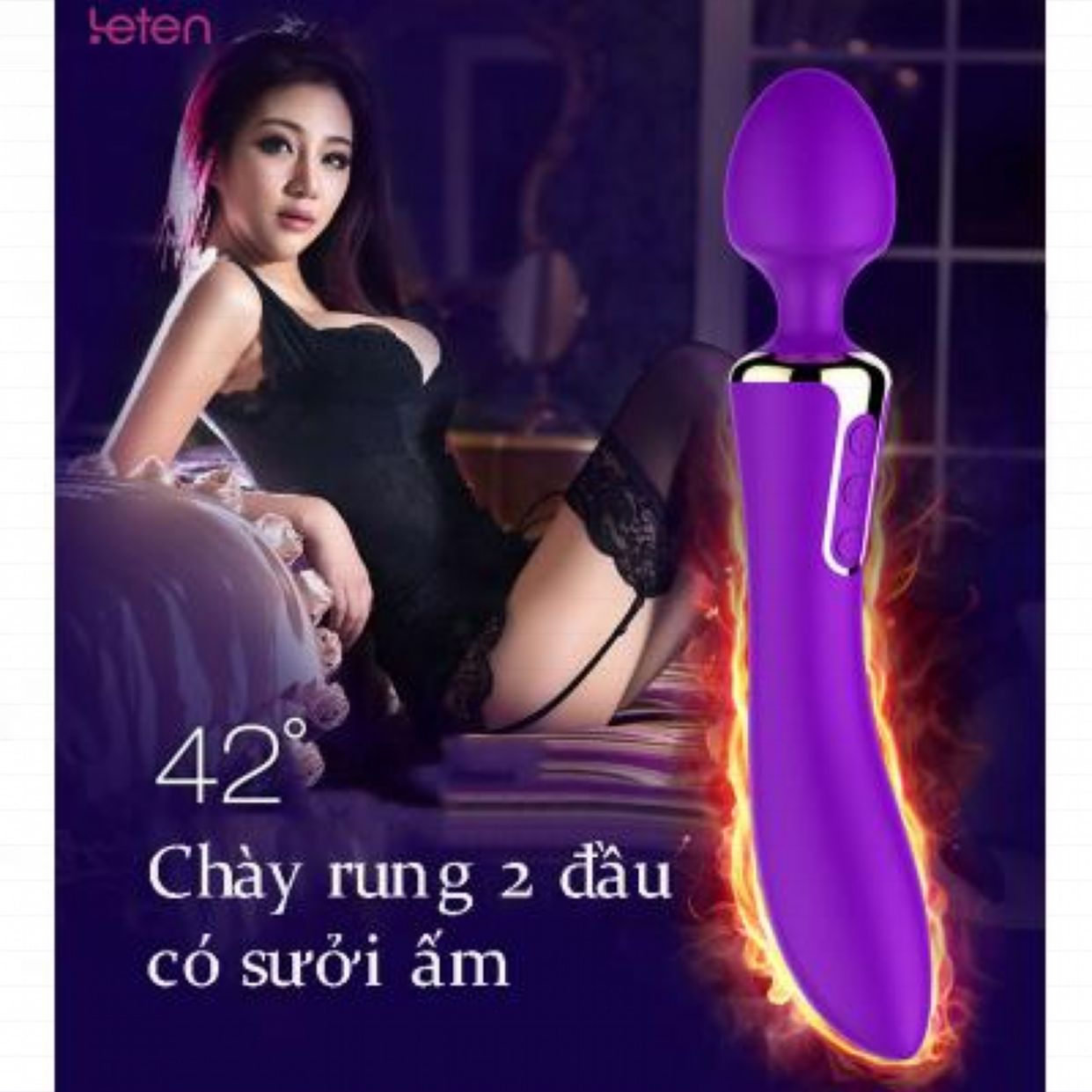 Sỉ Chày rung 2 đầu có chức năng sưởi ấm  giá tốt 