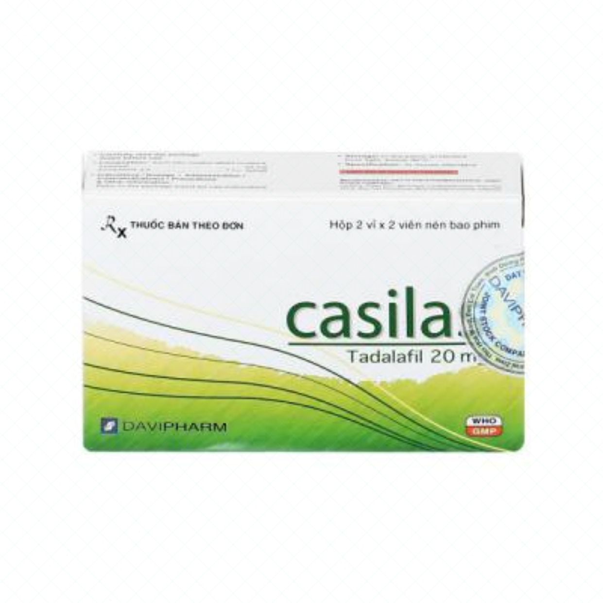  Phân phối Thuốc Casilas 20mg trị rối loạn cương dương kéo dài thời gian quan hệ giá rẻ 