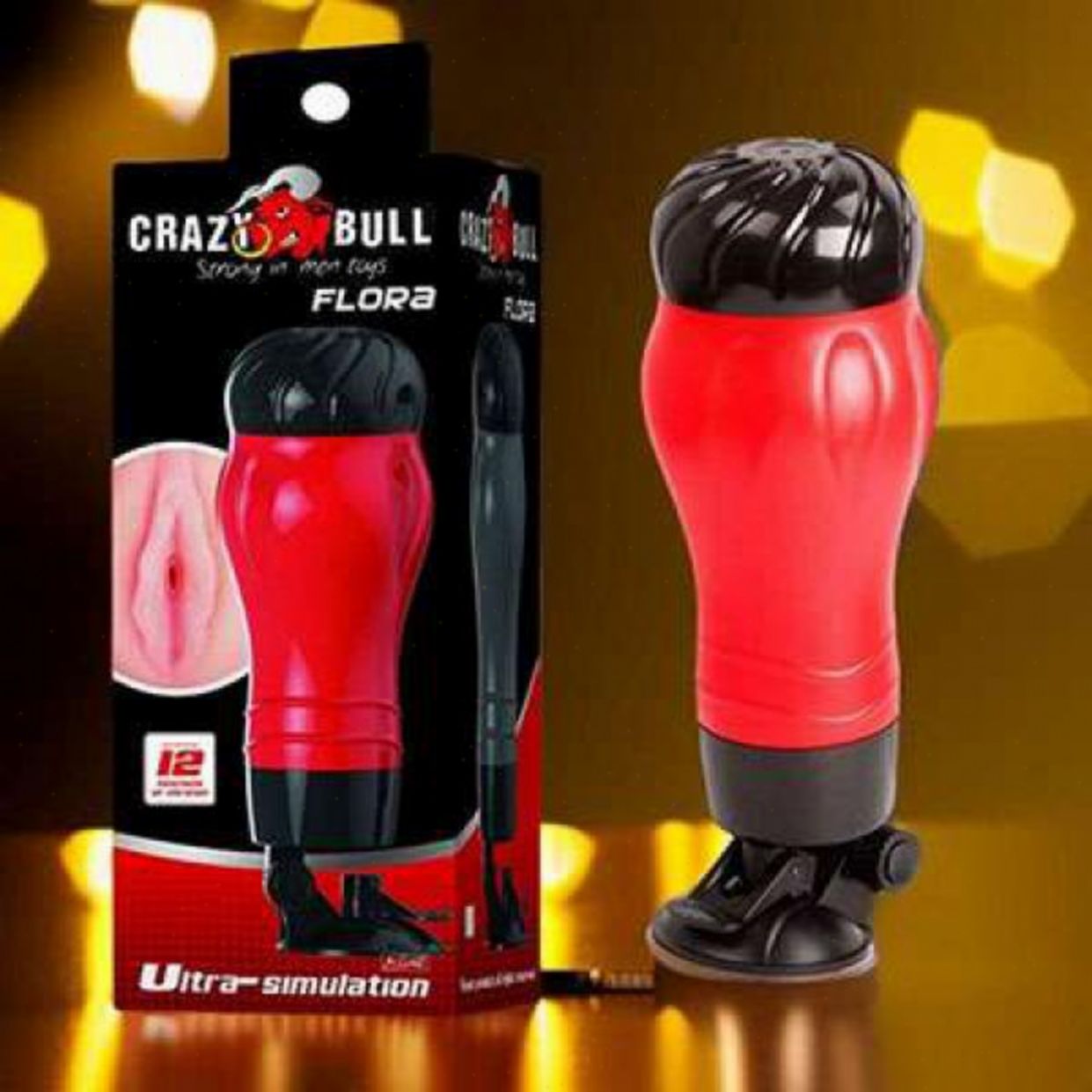  Nơi bán Âm đạo giả Crazy Bull có đế - 12 chế độ rung xoay 140 độ  loại tốt 