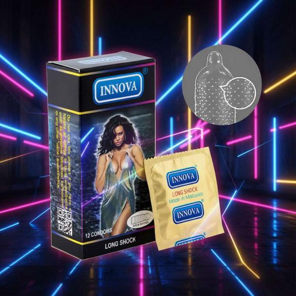 Sỉ Hộp bao cao su chống xuất tinh sớm Innova Gân & Gai 12c  hàng xách tay 