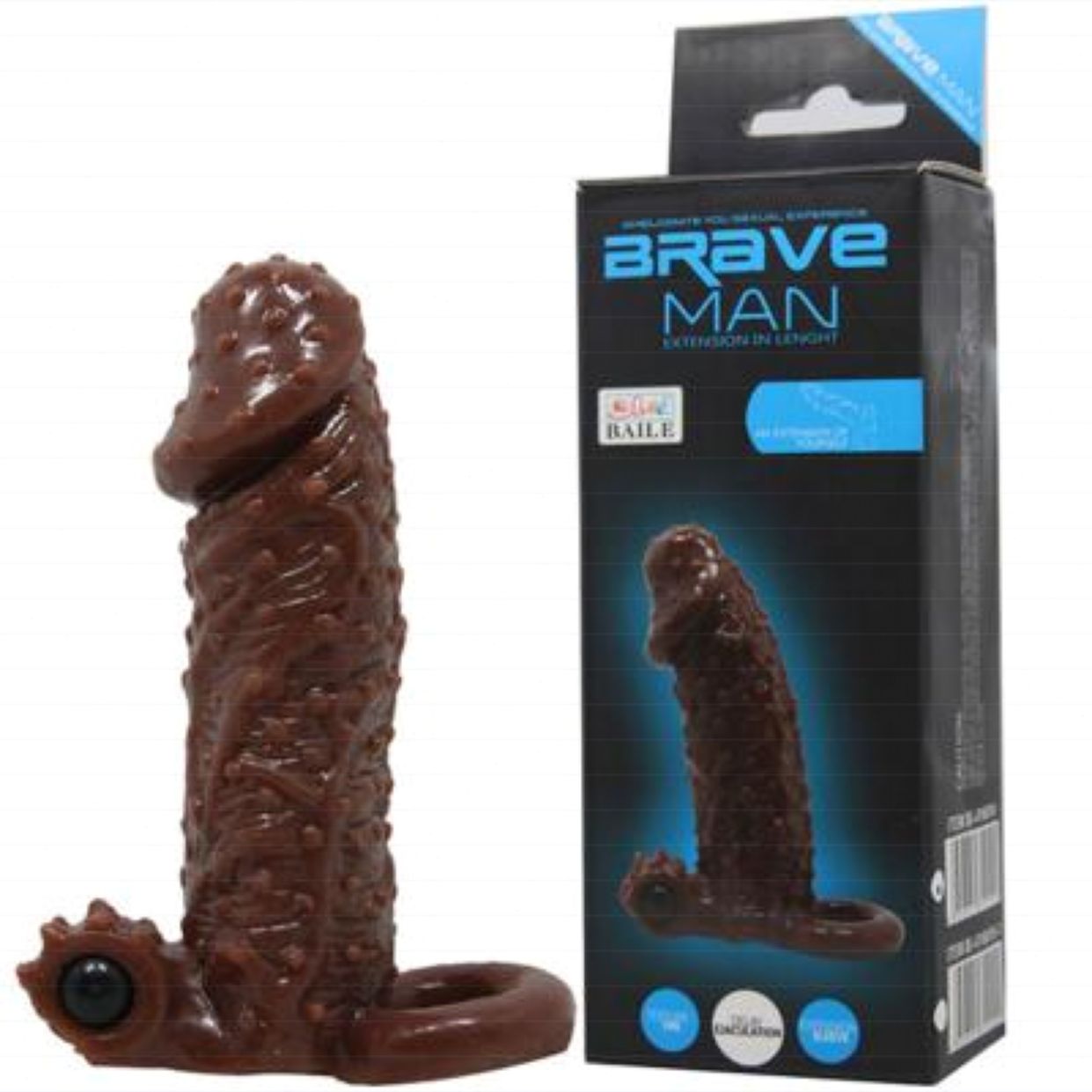  Thông tin Đôn dên da nâu chấm gai có quai đeo rung Brave Man  mới nhất 